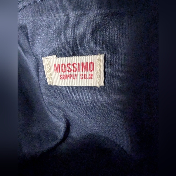 Mossimo Blue Americana star canvas tote With Braided Vegan Leather Handle - Picture 3 of 4